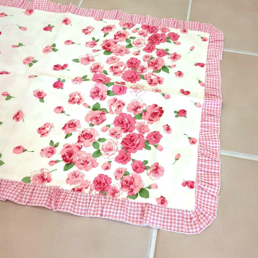 ローズ柄　布団カバー4点セット