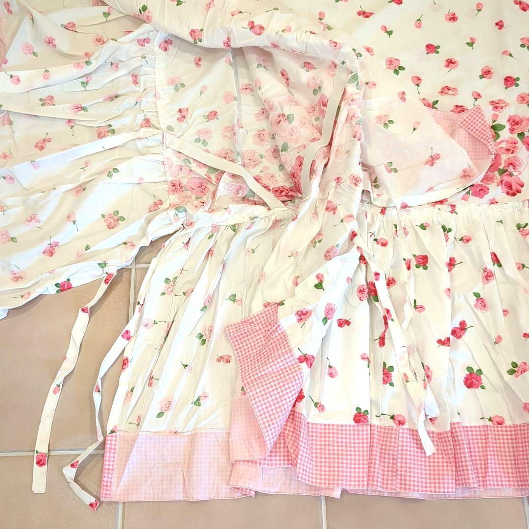 ローズ柄　布団カバー4点セット