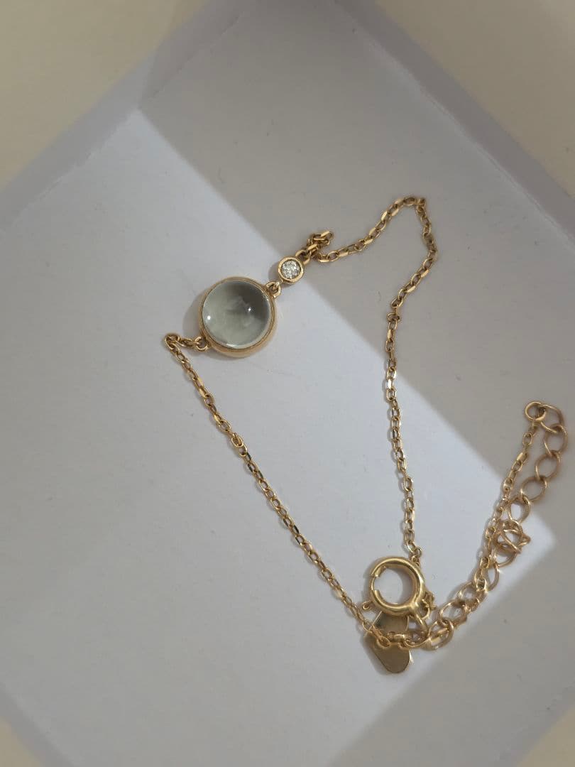 ジュエリーツツミ k10 グリーンアメシスト ブレスレット