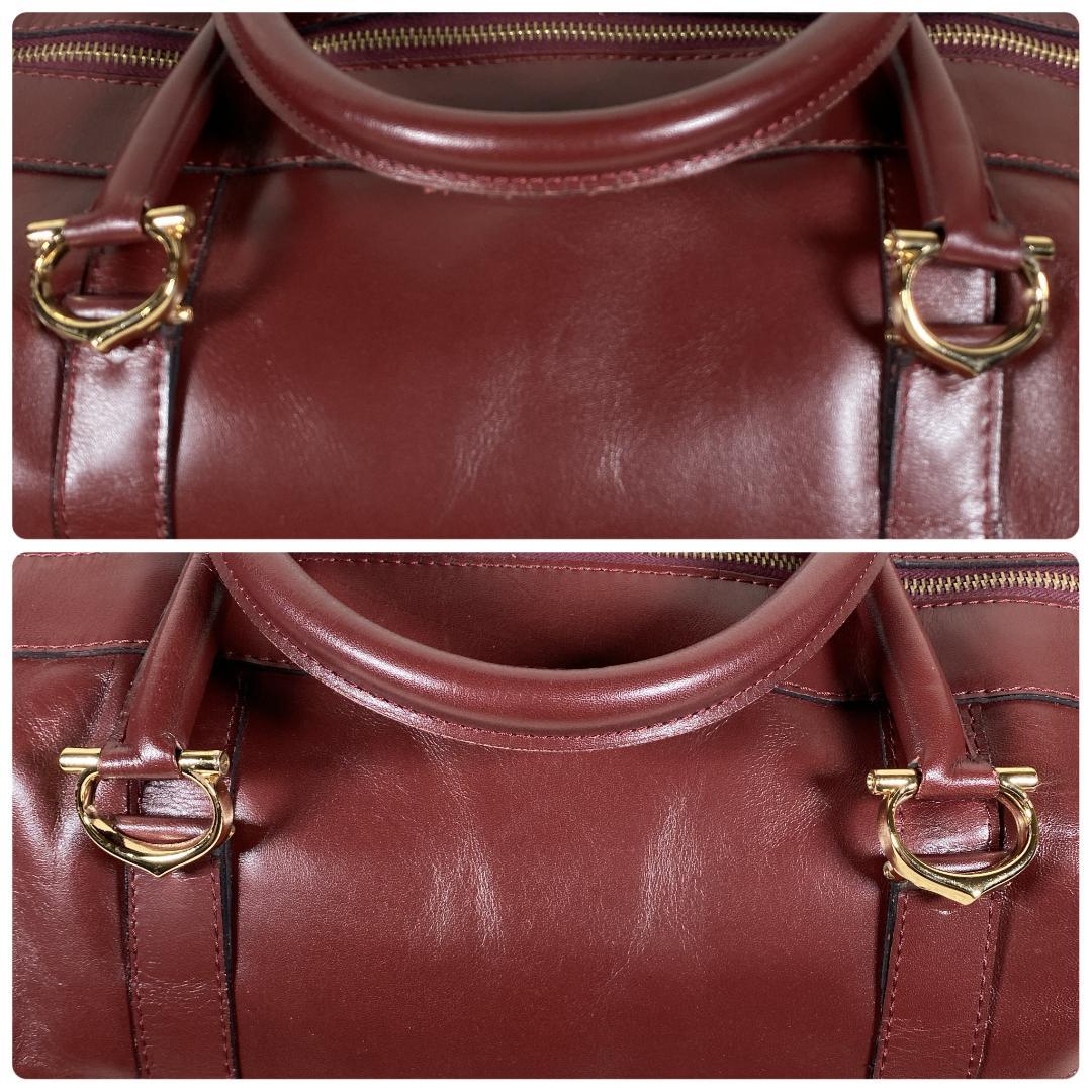 【美品】カルティエ マストライン レザー ボストンバッグ トラベルバッグ