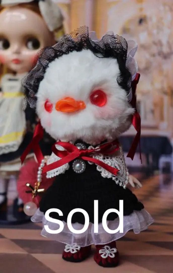 創作ドール　可動ボディ　アヒルちゃん　人形　ブライス　友達　アートドール