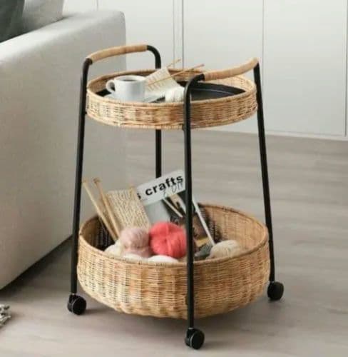 IKEAイケア　ルッバン　ワゴンテーブル