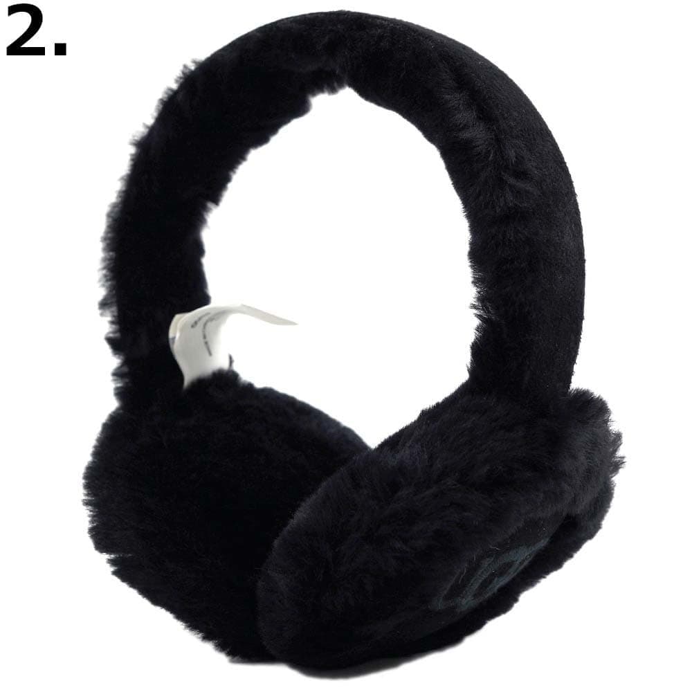 新品 UGG アグ 耳当て イヤーマフ シープスキン ブラック 黒色