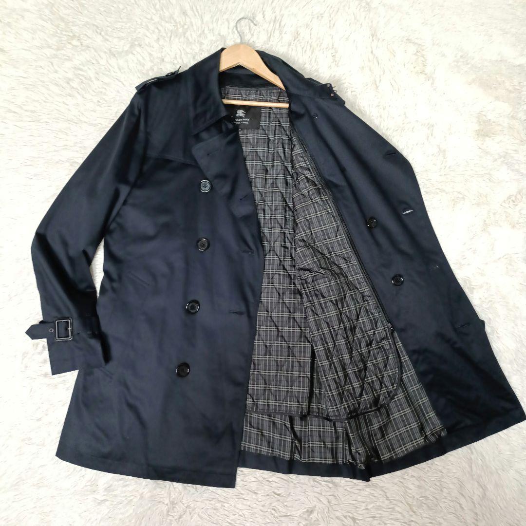 極美品■BURBERRY BLACK LABEL ライナー付 トレンチコート
