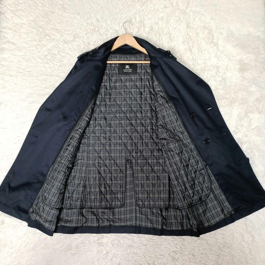 極美品■BURBERRY BLACK LABEL ライナー付 トレンチコート