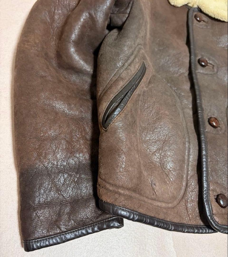 OUR PRIDE シープスキン リアルムートン B-3 レザージャケット 短丈