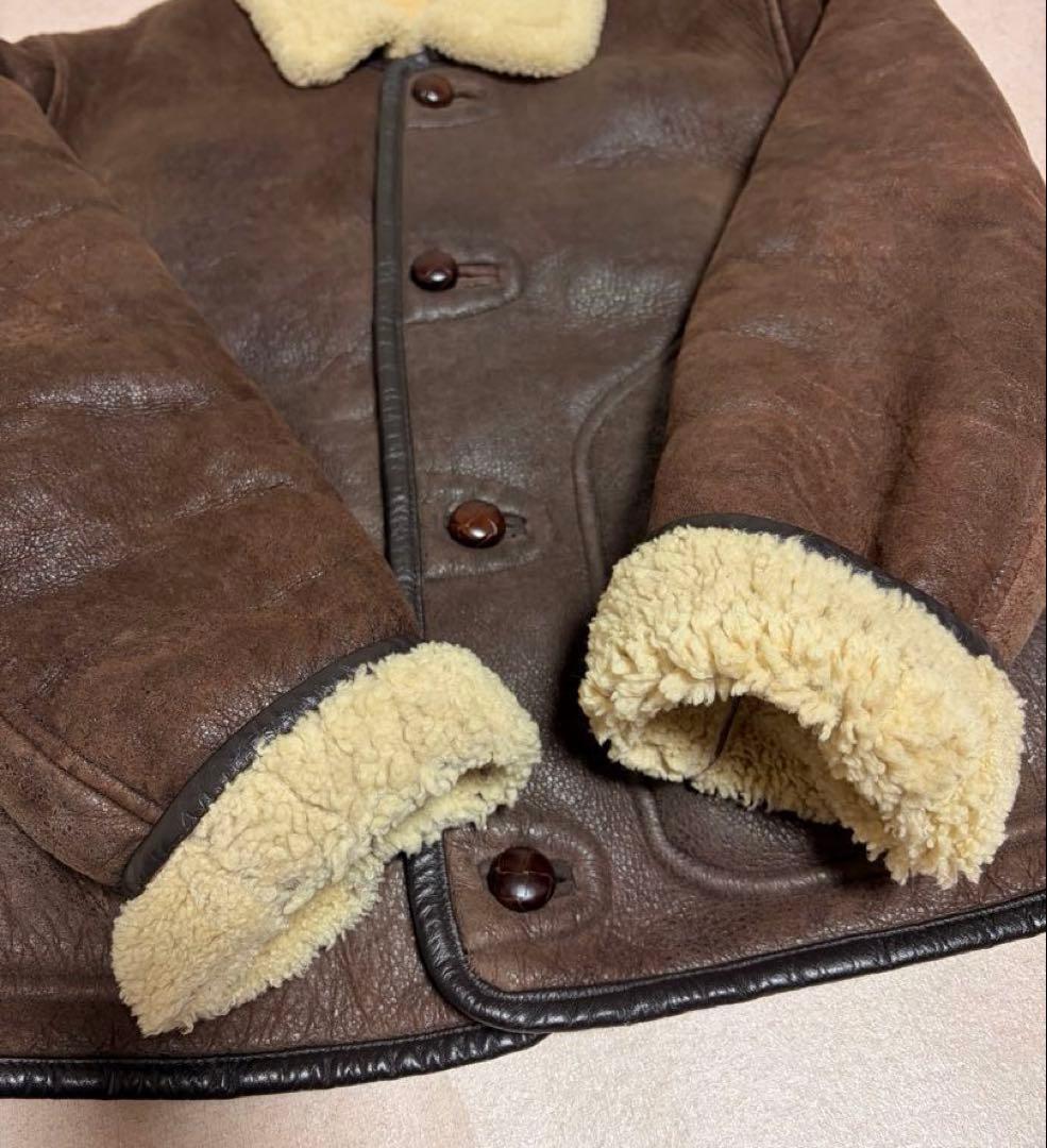 OUR PRIDE シープスキン リアルムートン B-3 レザージャケット 短丈