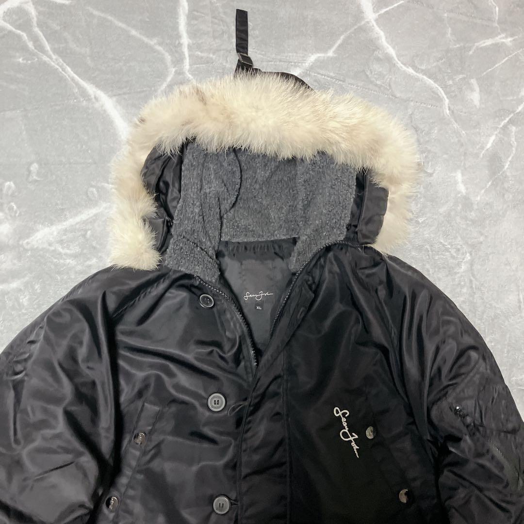 Sean John N-3B フライト ダウンジャケット ブラック XL