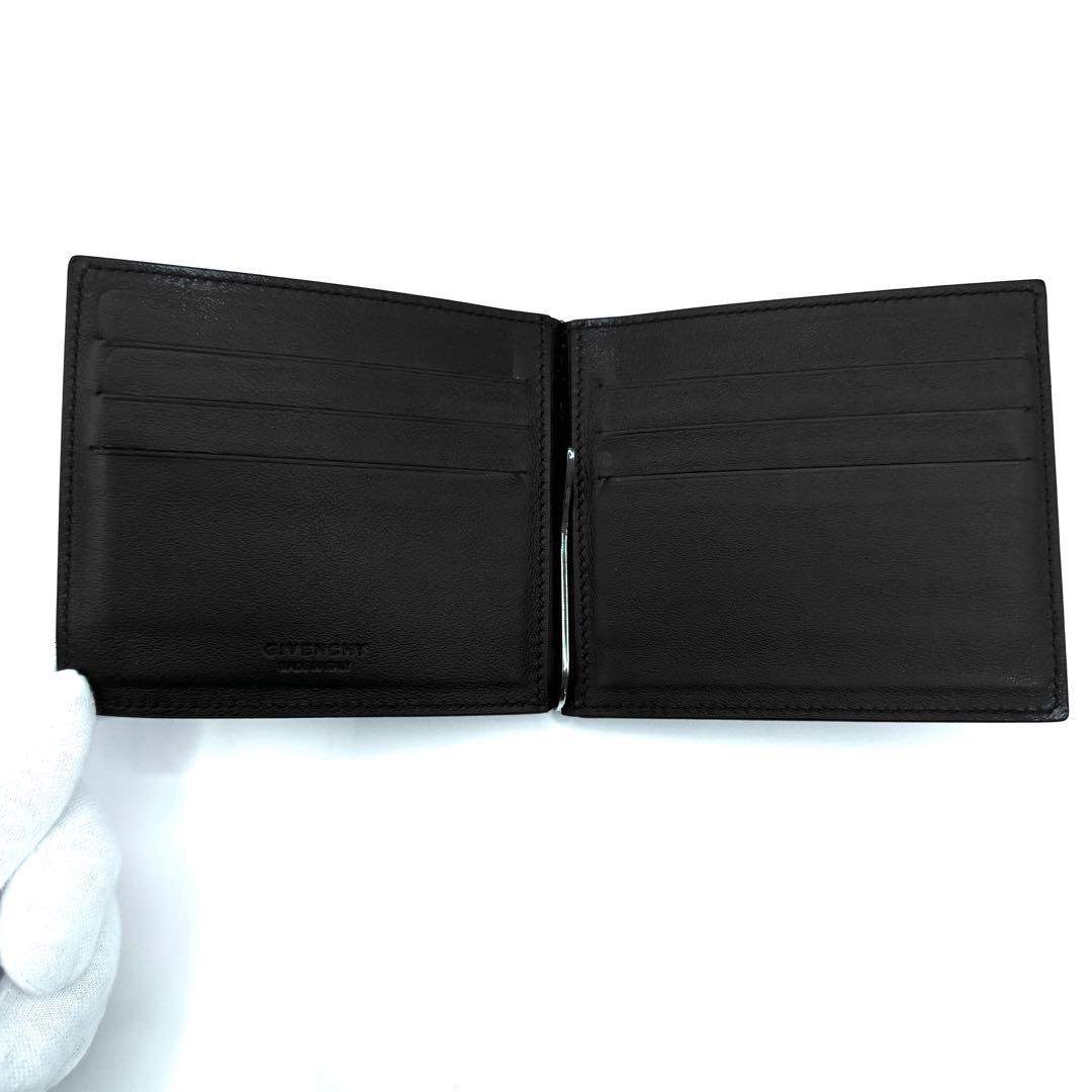 【極美品】GIVENCHY 財布　マネークリップ　ブラック　二つ折り　ミニ財布
