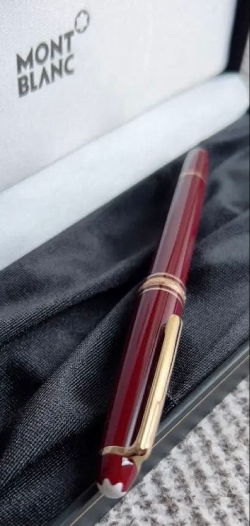 MONT BLANC ボールペン モンブラン　ボルドー色とゴールド