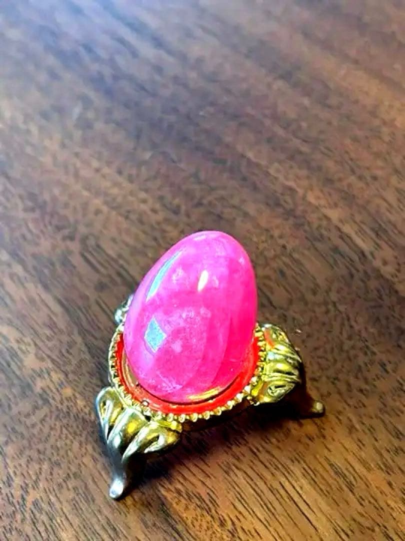 スイートホーム鉱山産　インカローズ　ロードクロサイト　エッグ型　天然石　水晶