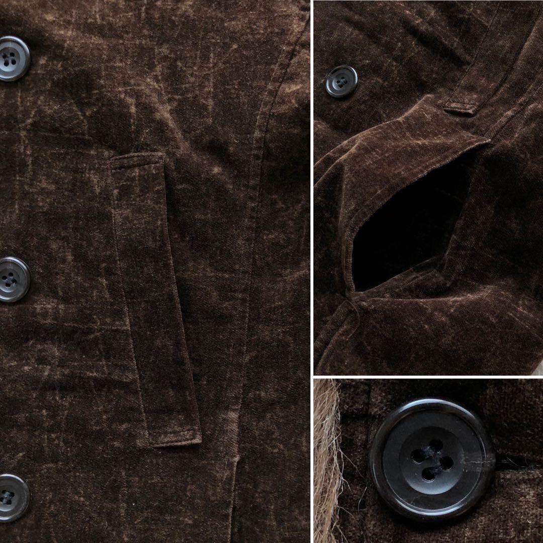 【美品】トルネードマート　ファーコート　茶　ベルベット　y2k キルティング