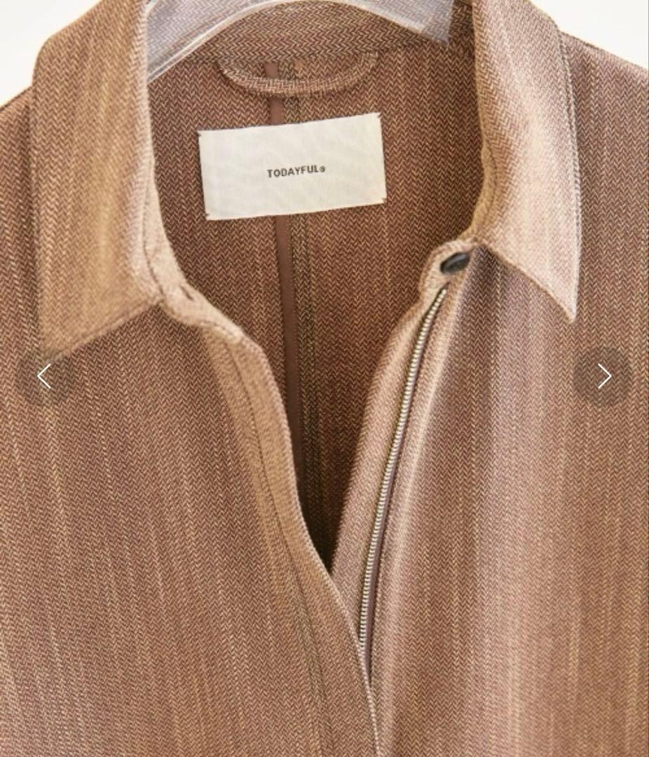 todayful ヘリンボーン シャツ コンビネゾン　トゥデイフル