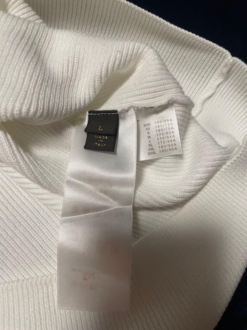 Ree　美品　Louis Vuitton ホワイト ニットパーカー　メンズ