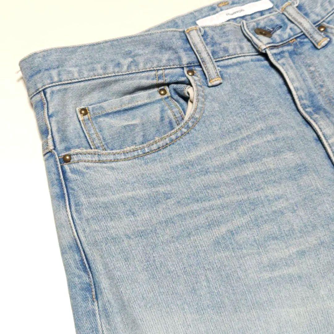 フレームワーク2024 デニムストレートパンツ38ライトブルー レディースワイド