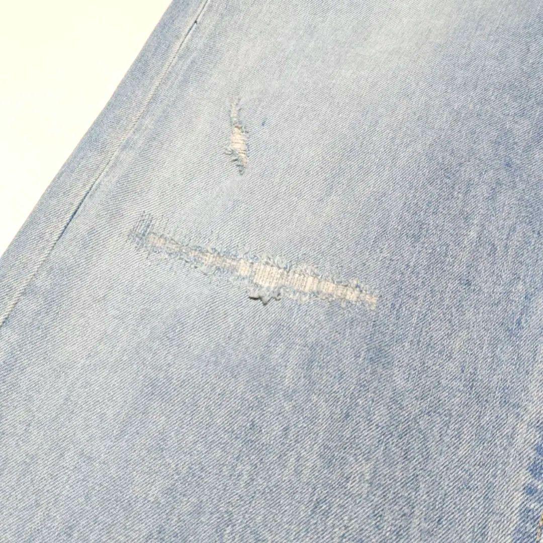 フレームワーク2024 デニムストレートパンツ38ライトブルー レディースワイド