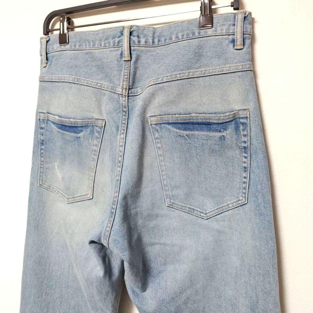 フレームワーク2024 デニムストレートパンツ38ライトブルー レディースワイド