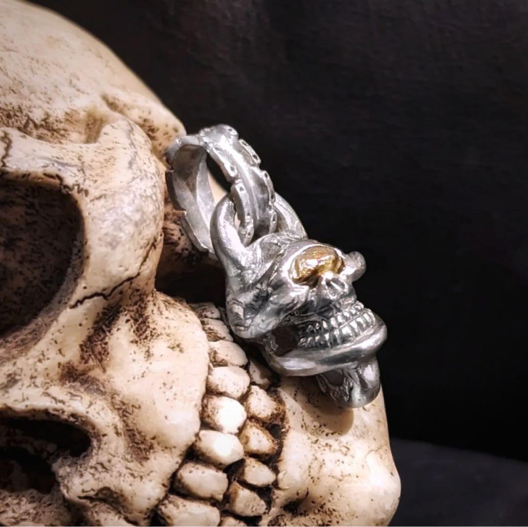 ストップライト　stoplight K18 金目スカル