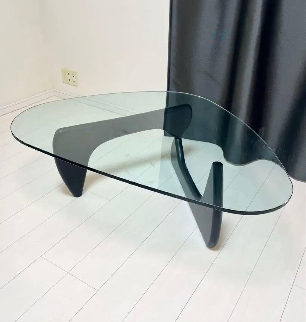 イサムノグチ　ローテーブル　オーバルガラステーブル センターテーブル　コーヒー