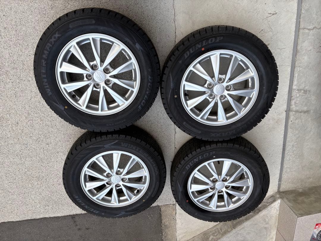 ひろ③ 195/65R15 24年38週製インプレッサ純正　pcd100