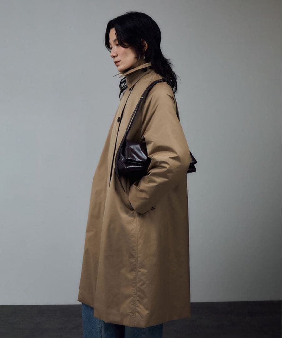 サロンアダムエロペ　FURLO DOWNバルマカンコート / 撥水ファーロダウン