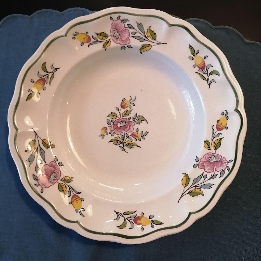 リュネビル　リュネヴィル　アンティーク　フランス　少し深め皿 3枚セットB