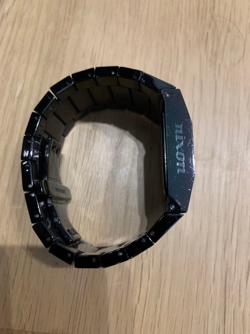 激レア　nixon 腕時計　ロトログ　白黒　電池交換済