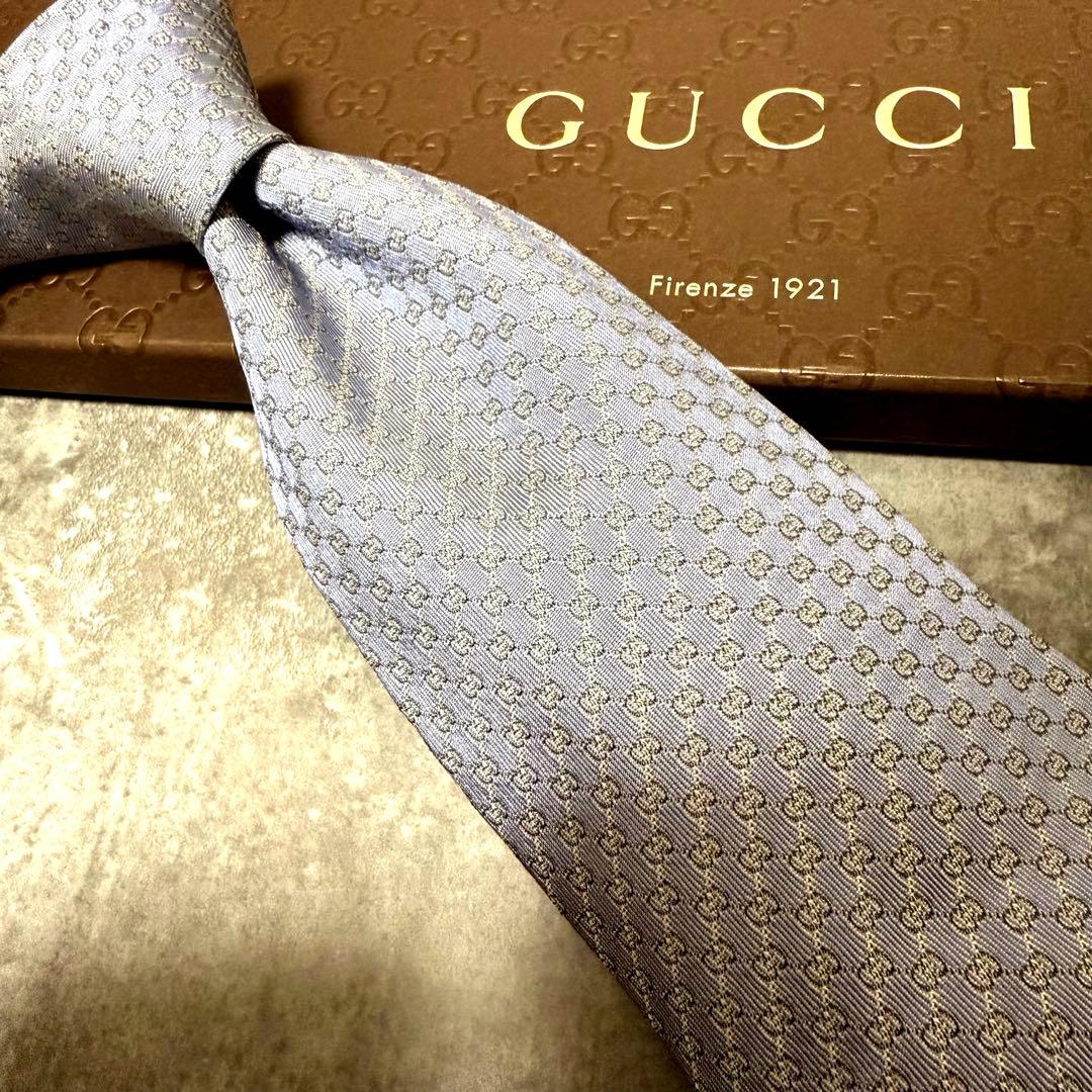 【✨美品✨】 GUCCI グッチ ネクタイ インターロッキング GG柄 結婚式