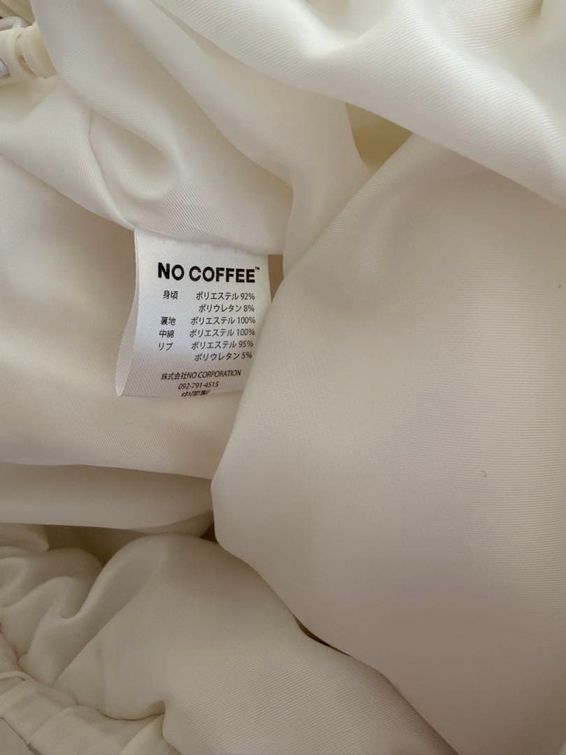 NO COFFEE NO GOLF Sサイズ ホワイトジャケット