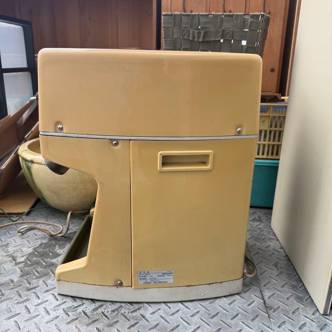 稼働品⁉️Hatsuyuki HC-27 かき氷機　初雪　 アイススライサー
