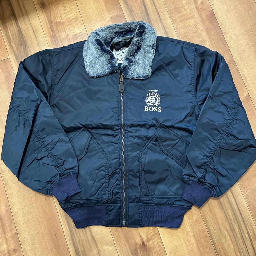 サントリーBOSS フライトジャケット ネイビー