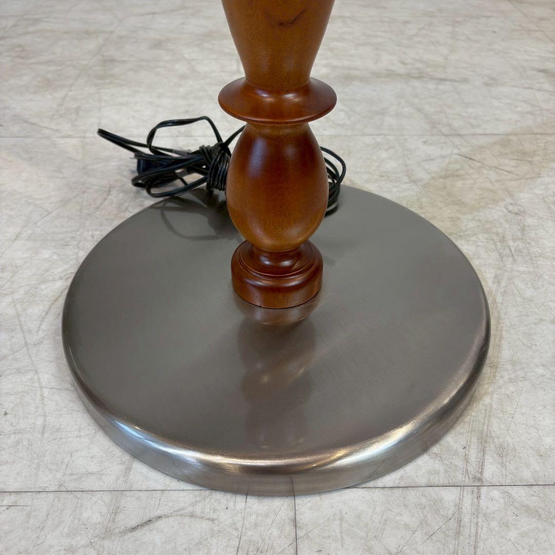 昭和レトロ ナショナル タッセルシェードランプ スタンドライト 木製 古道具