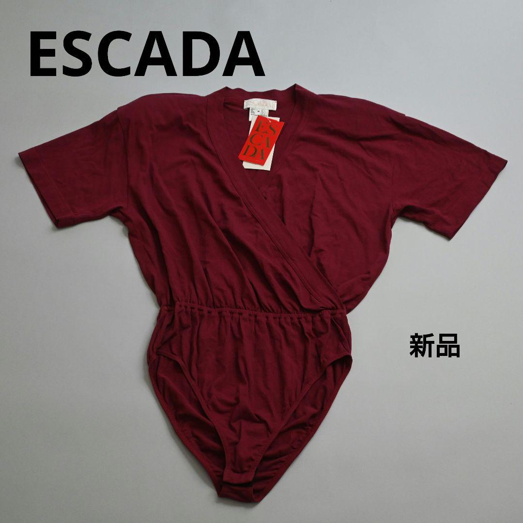 152★ ESCADA エスカーダ 新品 ボディスーツ 半袖トップス