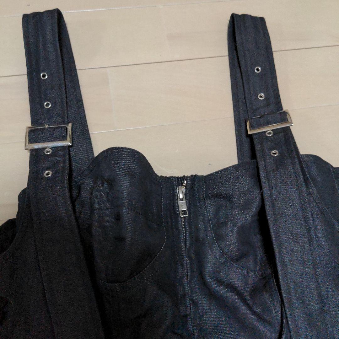 Candy Stripper ジャンパースカート　ブラックデニム　ロング【美品】