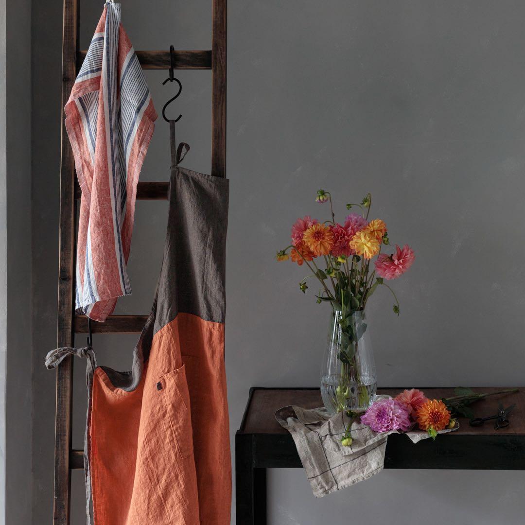 新品 Lino e Linaリーノエリーナ フルエプロン カリーナ タロッコ