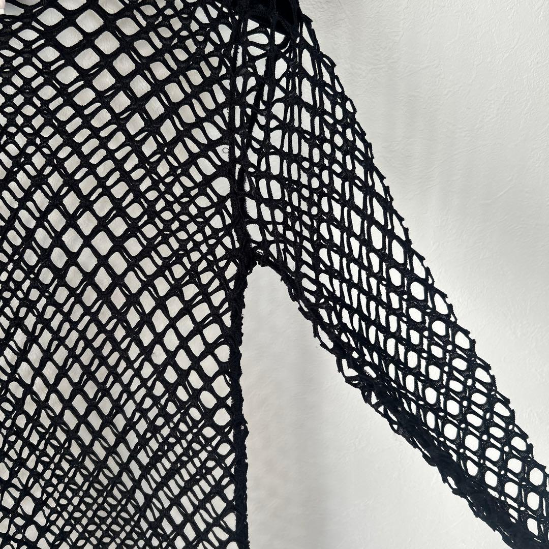 DRIES VAN NOTEN メッシュ ブラック トップス　重ね着