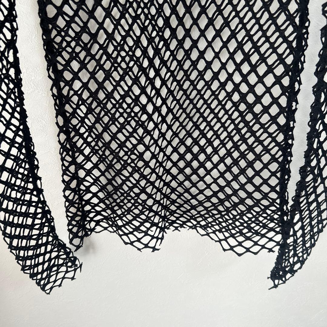 DRIES VAN NOTEN メッシュ ブラック トップス　重ね着