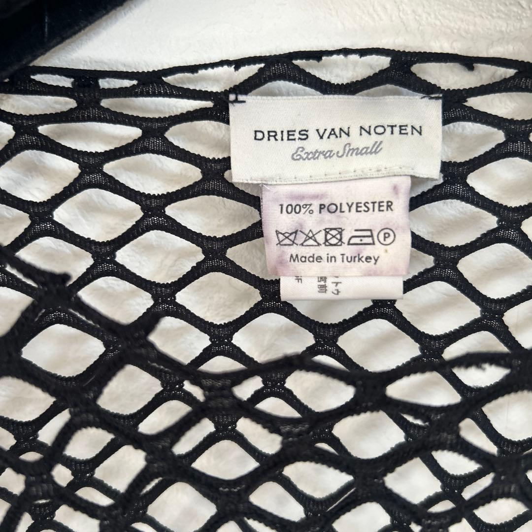 DRIES VAN NOTEN メッシュ ブラック トップス　重ね着