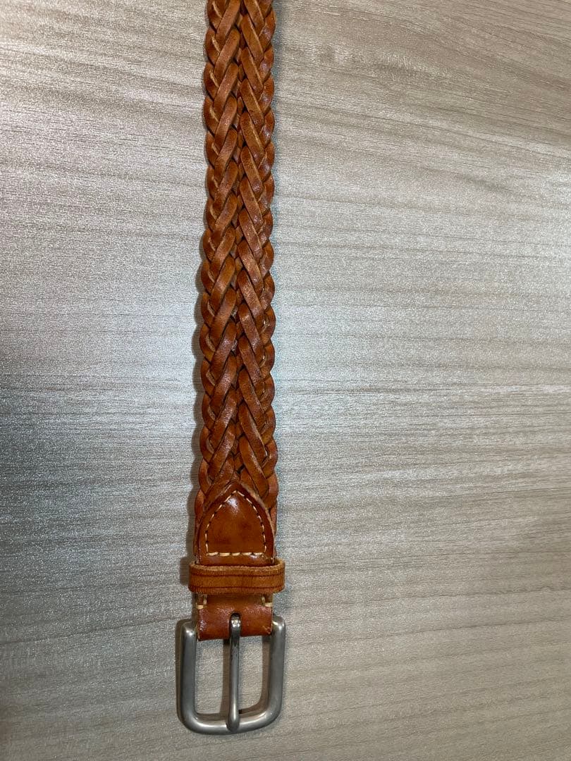 美品　ホワイトハウスコックス　メッシュベルト　WHC 28㎜