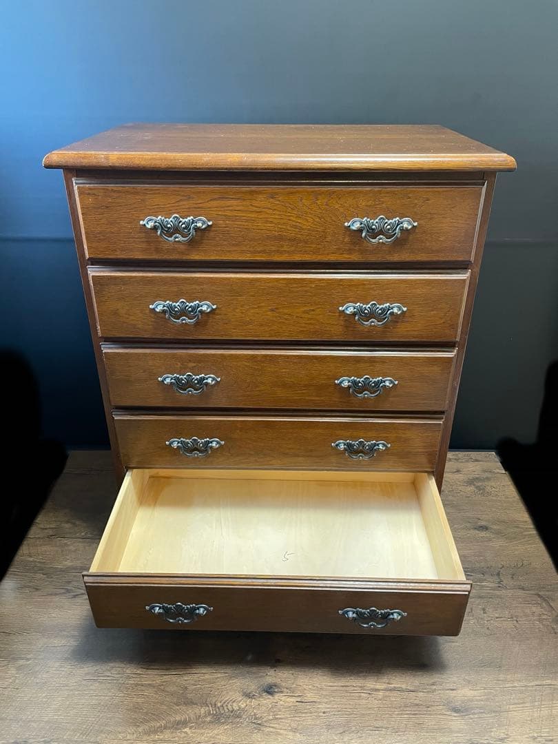 越後民芸　５段 民芸箪笥　整理箪笥　タンス　箪笥　たんす　チェスト　引出し