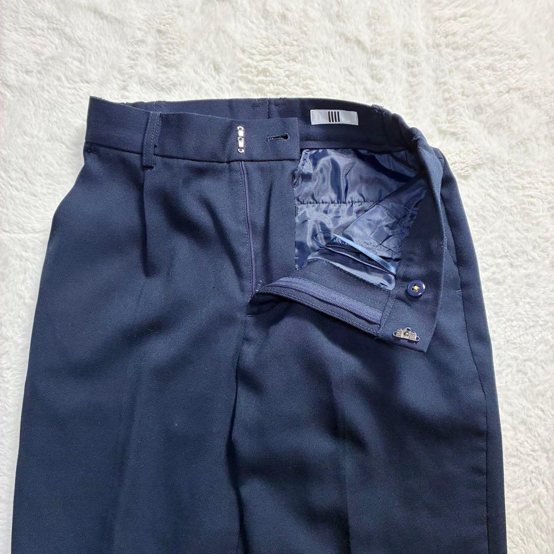 スーツセレクト パンツスーツ ウォッシャブル ダブルブレスト ネイビー S