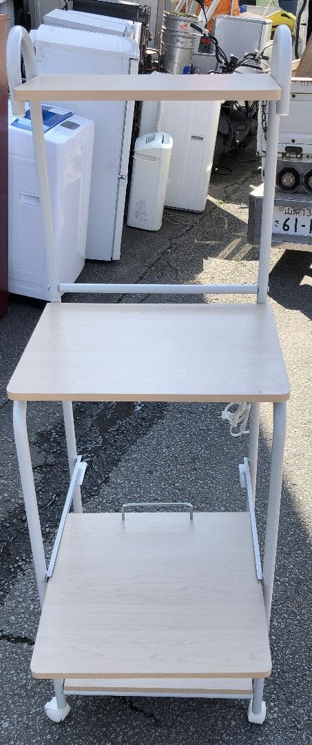 オープンラックレンジ台　キッチンラック　美品中古