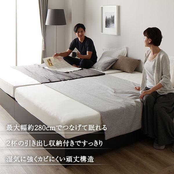 ベッド  ホワイト ダブル ボンネルコイルマットレス付きds-2333076