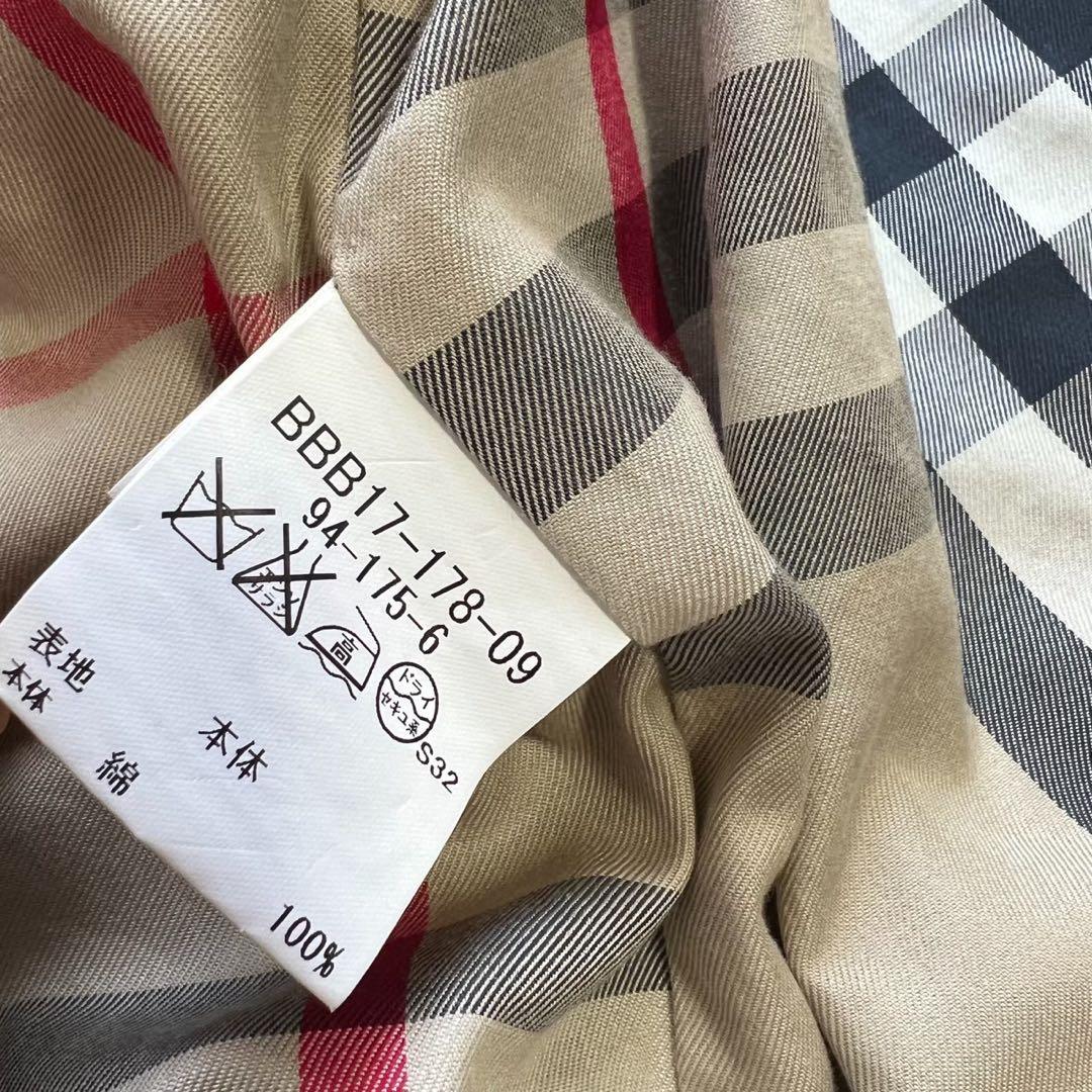 着丈113㎝　バーバリーロンドン カシミヤ ライナー付き トレンチコート 黒