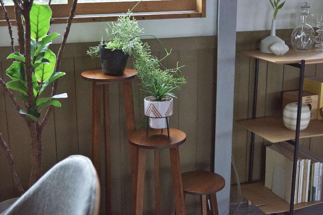 Lサイズ フラワースタンド 室内 木製 観葉植物 GUY-924 N01