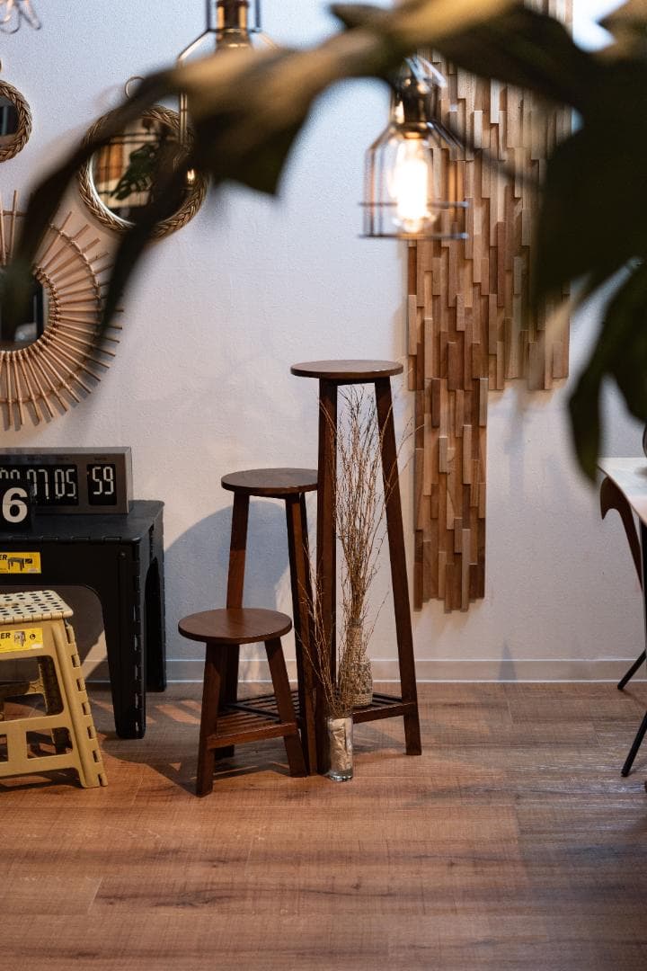 Lサイズ フラワースタンド 室内 木製 観葉植物 GUY-924 N01