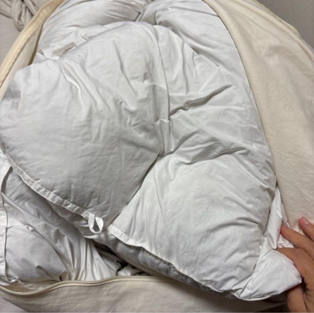 Muji GRAY DOWN DUVET 中程度のボリューム Qサイズ