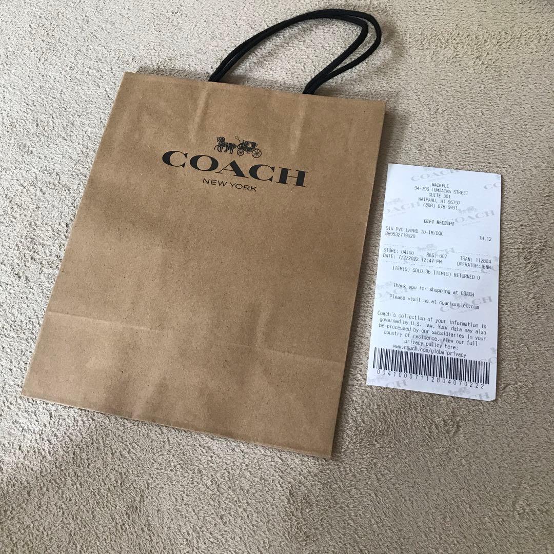 【新品】coach ホワイト　シグネチャー　キャップ