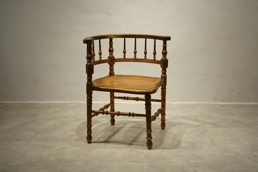 コーナーチェア　アンリ2世様式　金箔　ゴールド　金彩　フランス　アンティーク