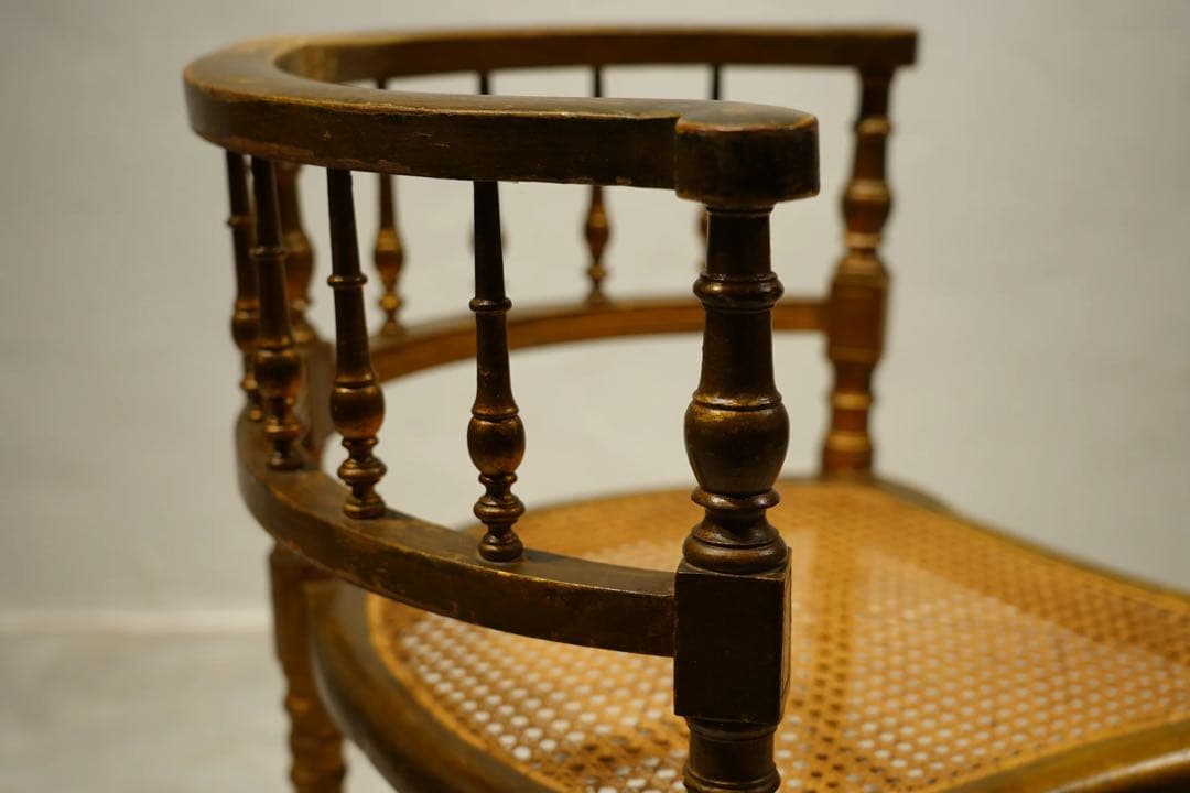 コーナーチェア　アンリ2世様式　金箔　ゴールド　金彩　フランス　アンティーク